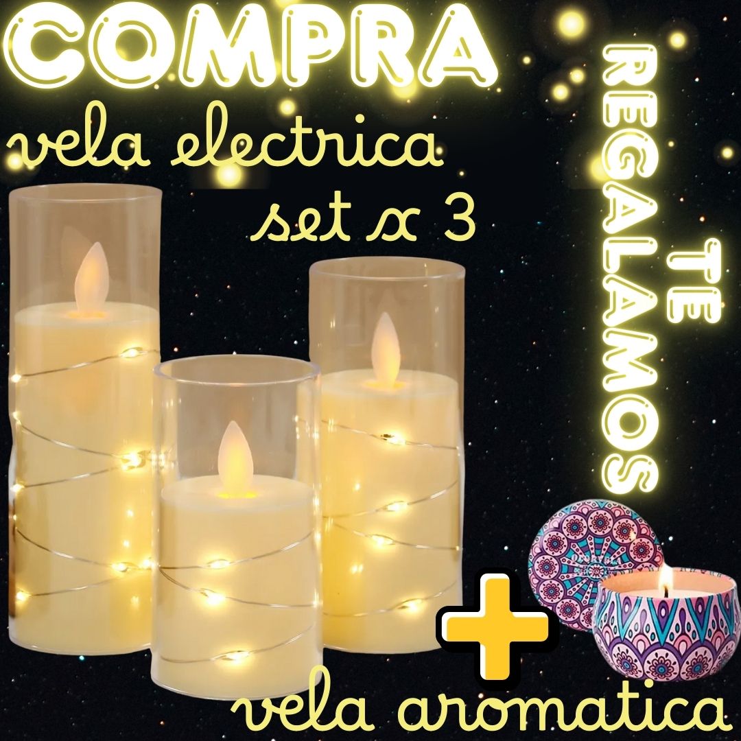 Miniatura 6 de COMBO VELAS ELECTRICAS SET * 3 + REGALO